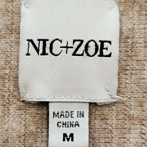 NIC+ZOE Boat Neck Dolman Sleeve Beige Ribbed Pullover Sweater Size Medium - Picture 6 of 10